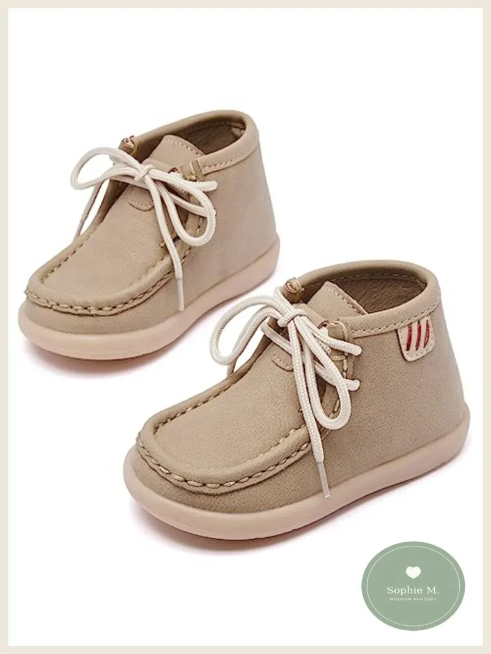 Baby Boy Girl Boots Infant First Walking Shoes Toddler Non-Slip Lace-Up Dress